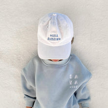 Load image into Gallery viewer, Oaka Bambino Cap - White/Powder Blue