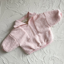 Load image into Gallery viewer, Jonah Zip Jumper - Soft Pink Teddy