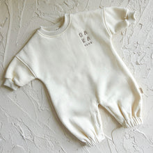 Load image into Gallery viewer, Oaka Club Fleece Romper - Butter