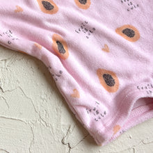 Load image into Gallery viewer, Fruit Is Cute Terry Romper - Soft Pink/Papaya
