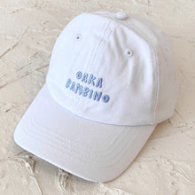 Load image into Gallery viewer, Oaka Bambino Cap - White/Powder Blue