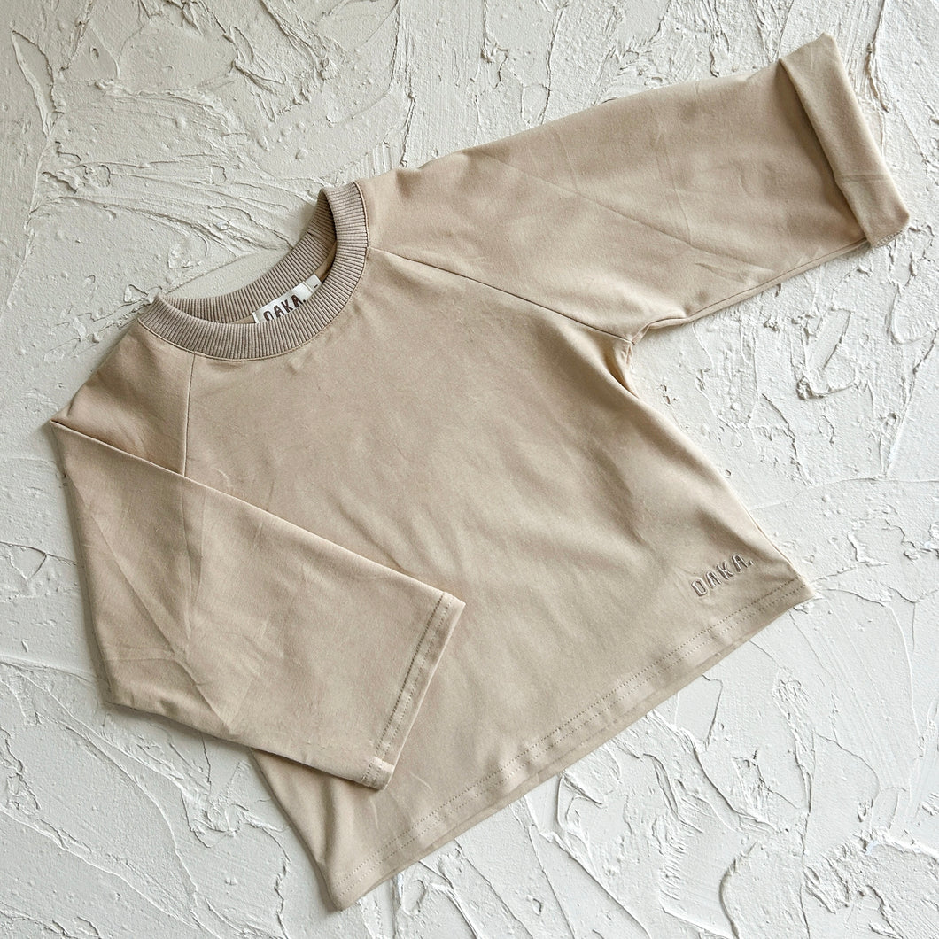 Basics Long Sleeve T-Shirt - Light Tan