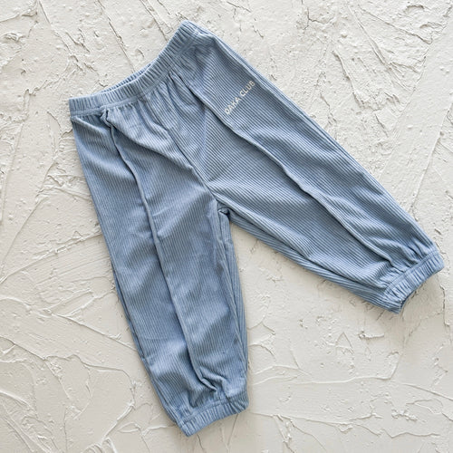 blue corduroy toddler and kids pants. oaka bambino australia