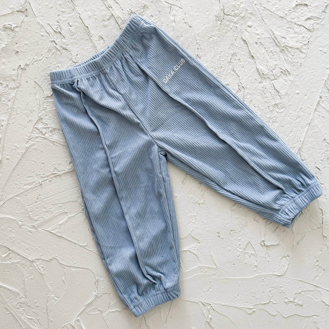blue corduroy toddler and kids pants. oaka bambino australia