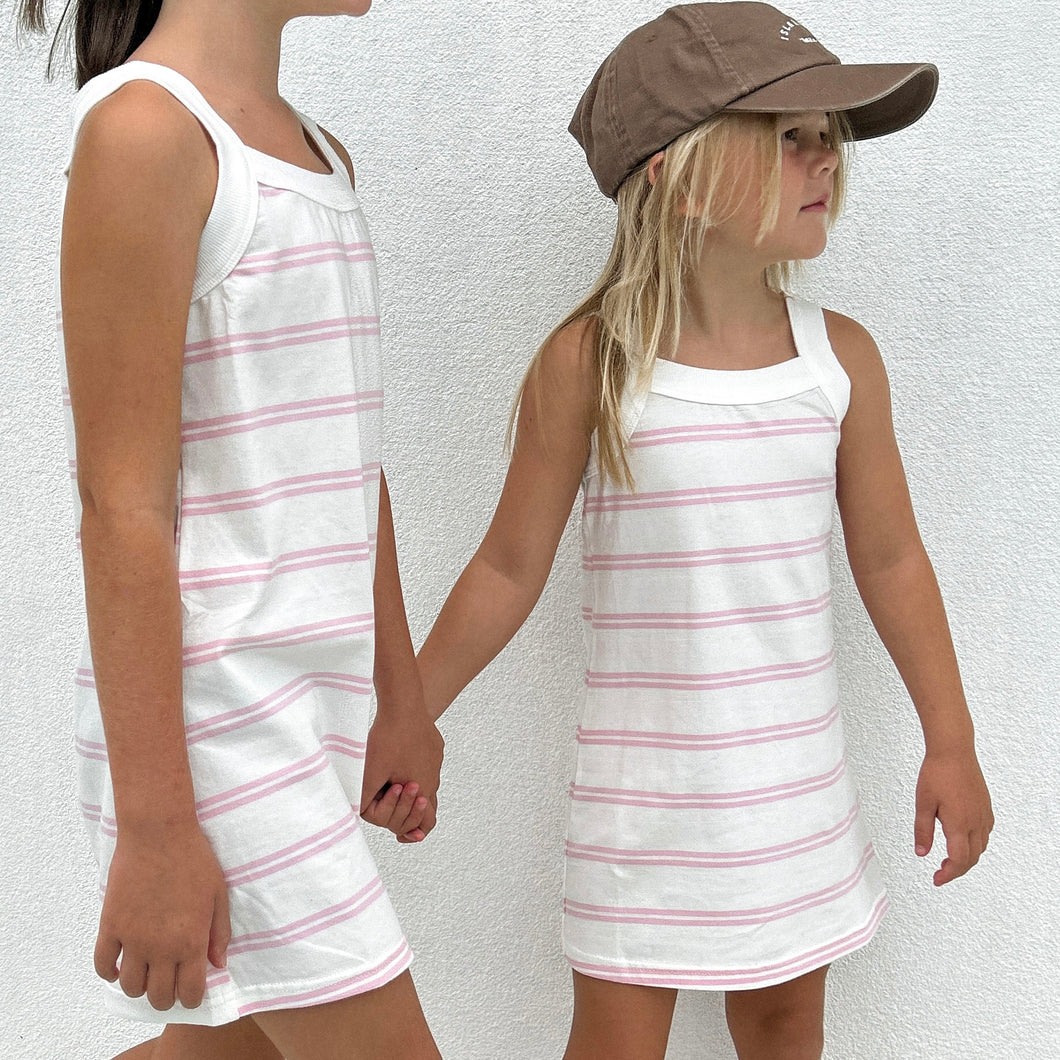 Palma Dress - Pink Stripe