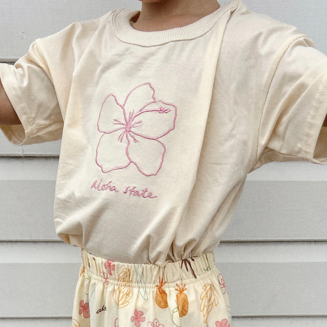 Aloha State Tee - Cream