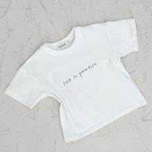 Load image into Gallery viewer, Lost In Paradise Tee - Milk/Steel Blue
