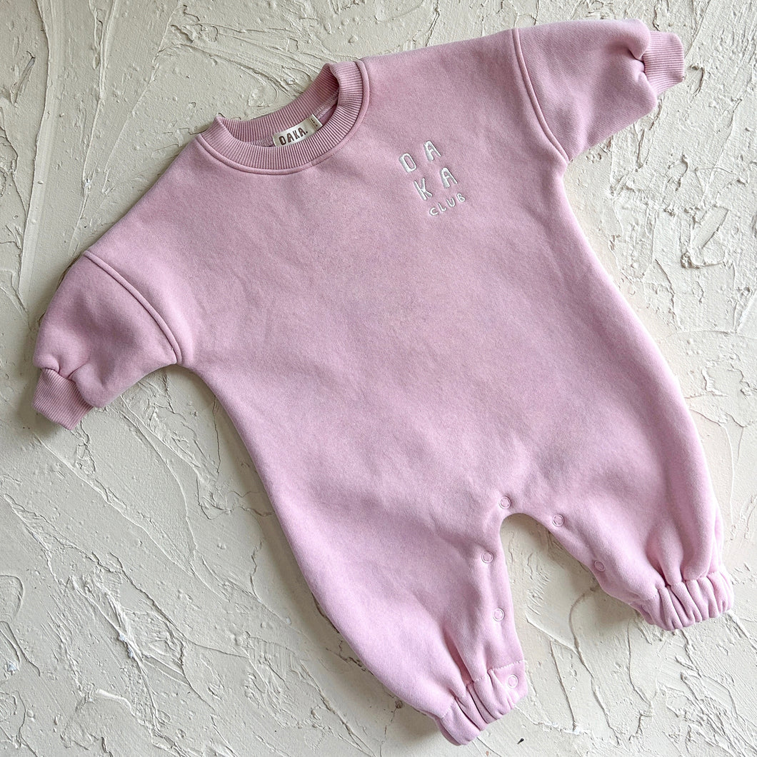 Oaka Club Fleece Romper - Not Pink/Not Purple