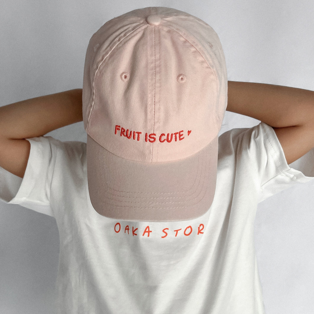 Fruit Is Cute Cap - Soft Pink