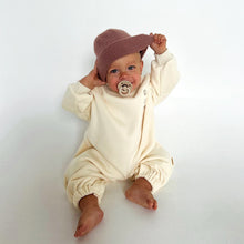 Load image into Gallery viewer, Oaka Club Fleece Romper - Butter
