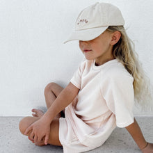 Load image into Gallery viewer, Raglan Tee - Apricot Cream Waffle
