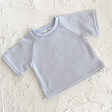 Load image into Gallery viewer, Raglan Tee - Steel Waffle
