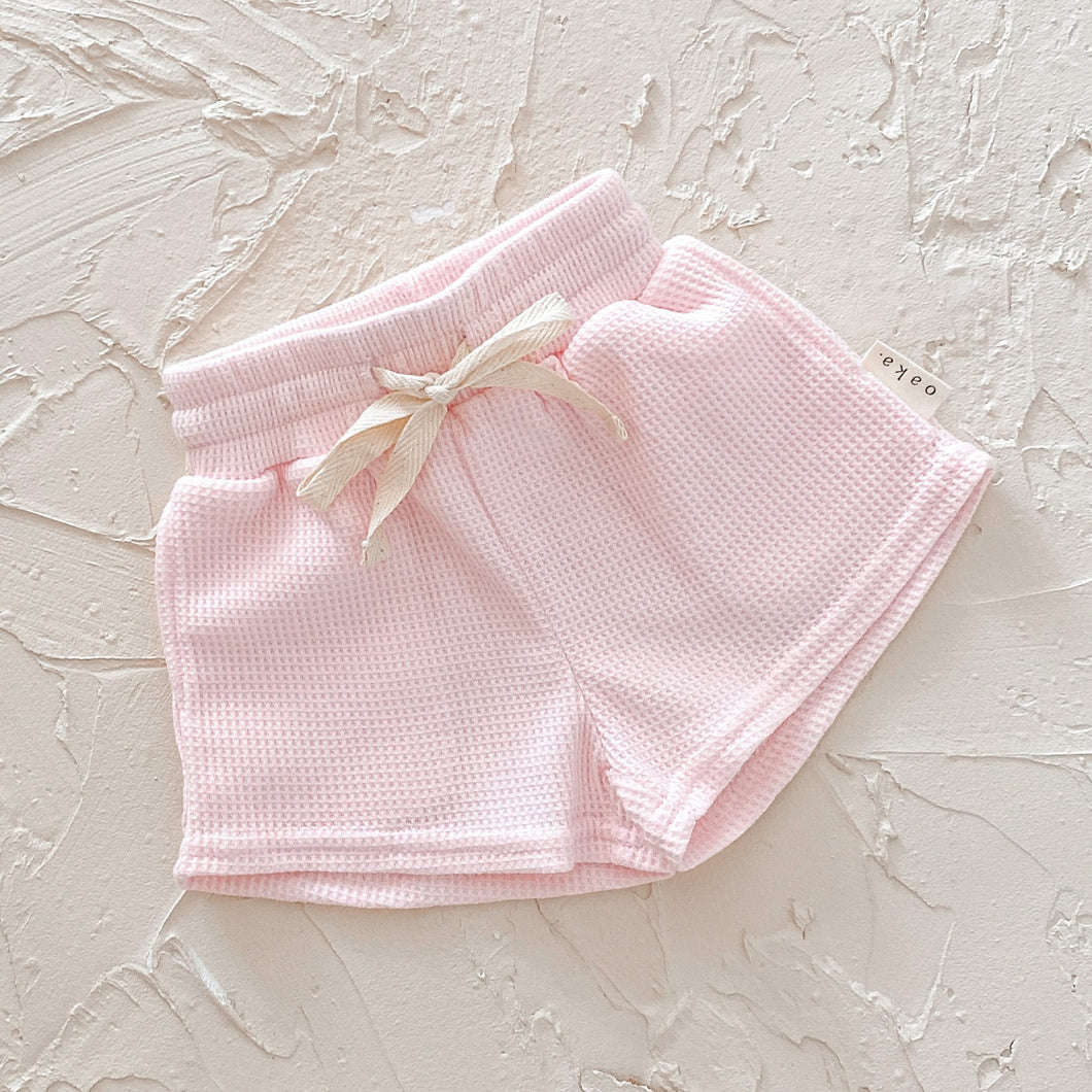 Everyday Short - Pink Waffle